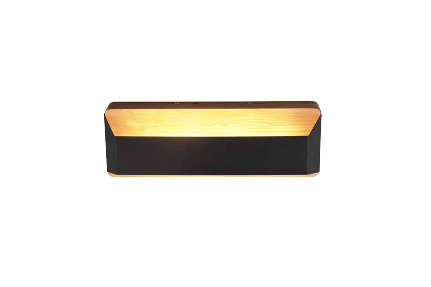 Trio Arino Aplique de pared LED de metal estera negra 224819132