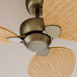 Ventilador de techo Sulion Alma bronce y madera motor DC con mando temporizador Ø100cm 2248219