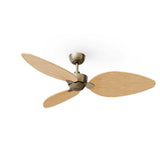 Ventilador de techo Sulion Alma bronce y madera motor DC con mando temporizador Ø132cm 2248394