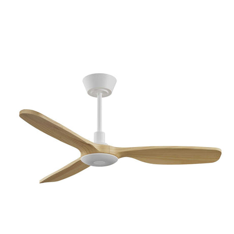 Ventilador de techo con luz Sulion Balcony Neo LED blanco y madera motor DC CCT 2248646