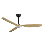 Ventilador de techo con luz Sulion Balcony Neo LED negro y madera motor DC CCT 2248868