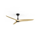Ventilador de techo Sulion Nova 152cm motor DC negro y madera clara — ref. 2249063 (1)