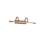 Aplique de pared Trio Cuadro LED bronce viejo 3000K 2