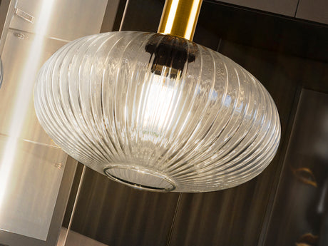 Lámpara de techo colgante Schuller Norma 1 luz negro y  - ambiente