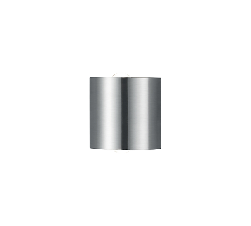 Aplique de pared Trio Wales LED 2 luces níquel mate 3000K arriba y abajo 225510207