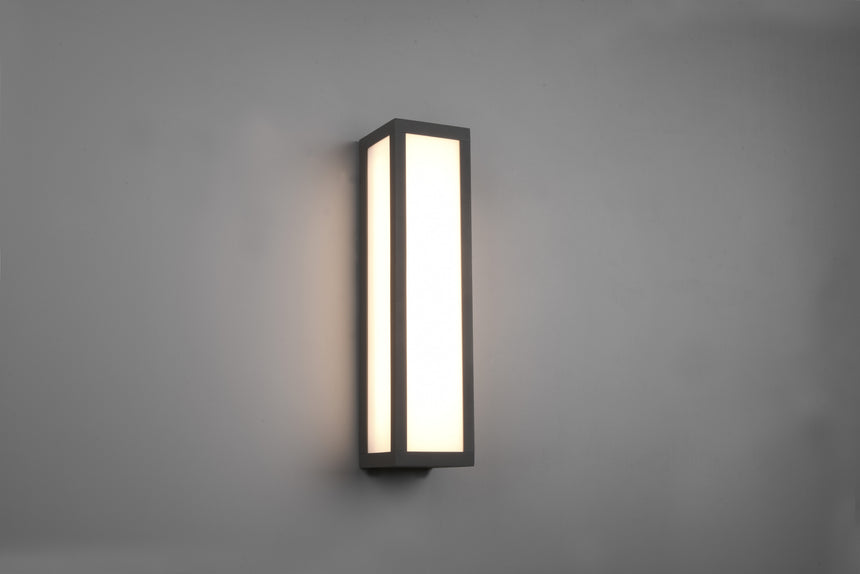 Trio Fuerte Anthracite Aluminum LED Outdoor Wall Light 226260142
