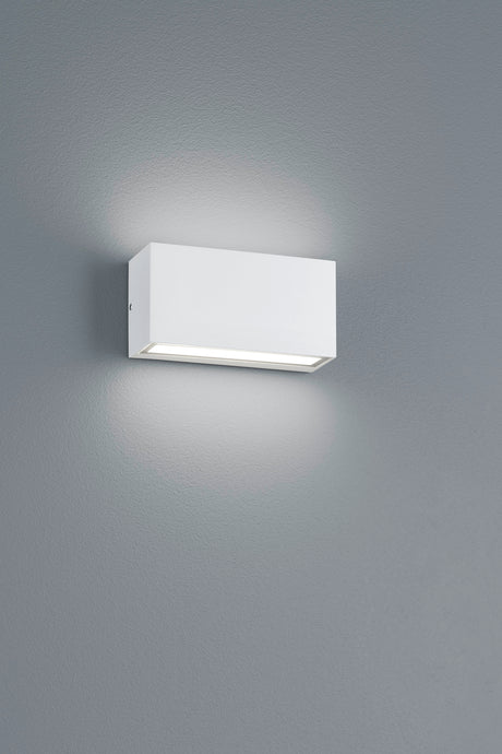 Aplique de exterior Trio Trent LED blanco mate 3000K regulable IP65 226960231
