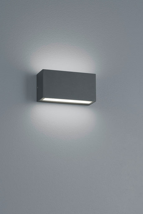 Aplique de exterior Trio Trent LED antracita 3000K regulable IP65 226960242