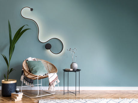 Lámpara aplique de pared Schuller Grafos grande LED neg