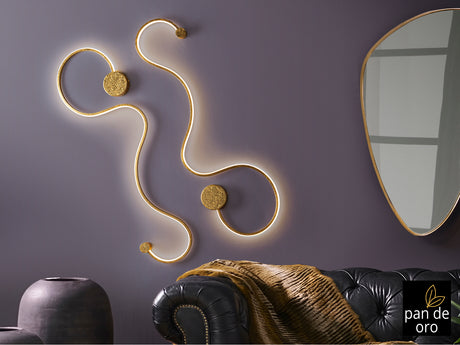 Lámpara aplique de pared Schuller Grafos grande LED pan