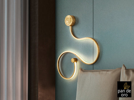 Lámpara aplique de pared Schuller Grafos LED pan de oro - vista 2