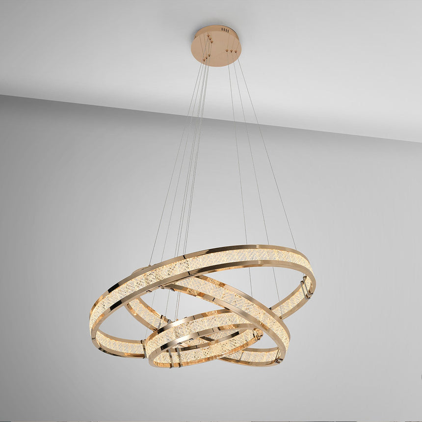 Schuller Lorian Lámpara de techo colgante grande 3 aros oro 227292