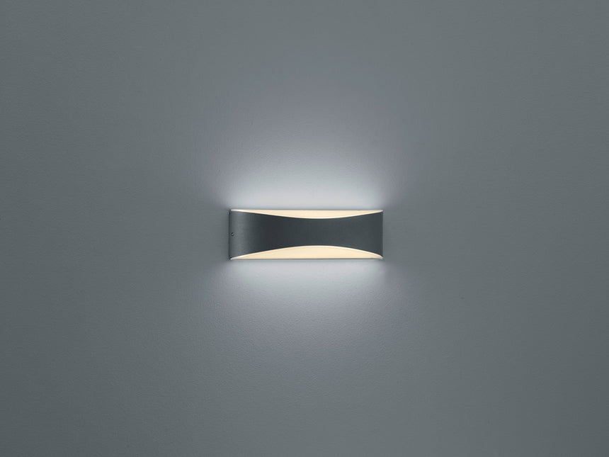Aplique de exterior Trio Konda LED antracita 3000K regulable IP65 228560242