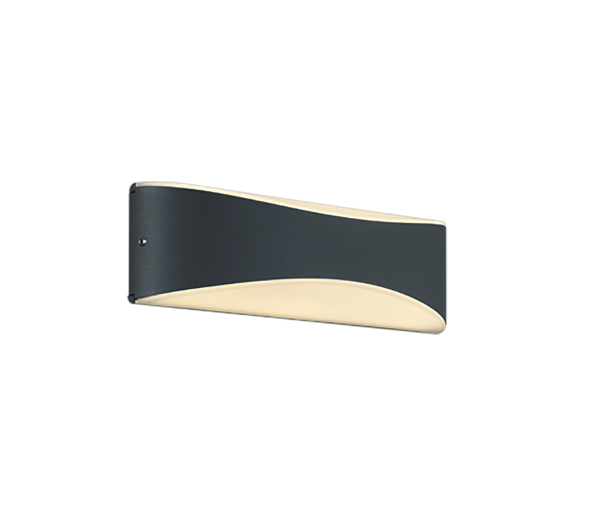 Aplique de exterior Trio Konda LED antracita 3000K regulable IP65 228560242