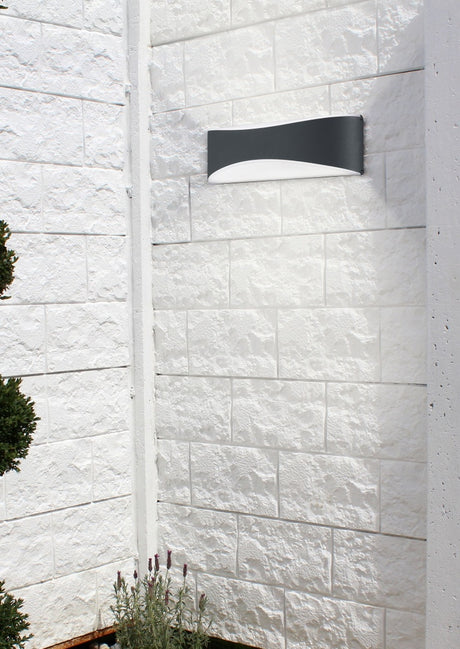 Aplique de exterior Trio Konda LED antracita 3000K regulable IP65 228560242