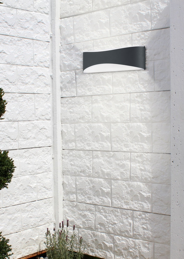 Aplique de exterior Trio Konda LED antracita 3000K regulable IP65 228560242