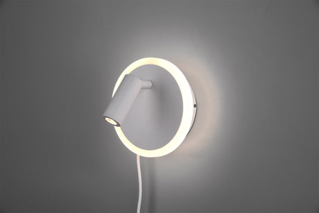 Aplique de pared Trio Jordan LED blanco mate 3000K regulable 229210231