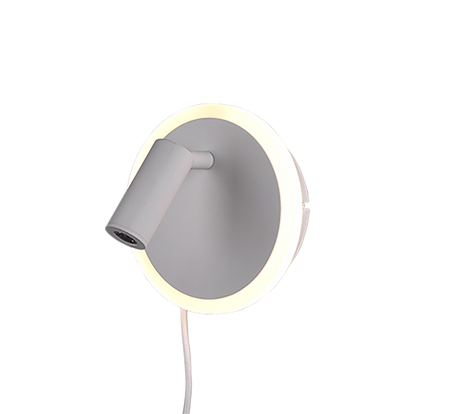 Aplique de pared Trio Jordan LED blanco mate 3000K regulable 229210231