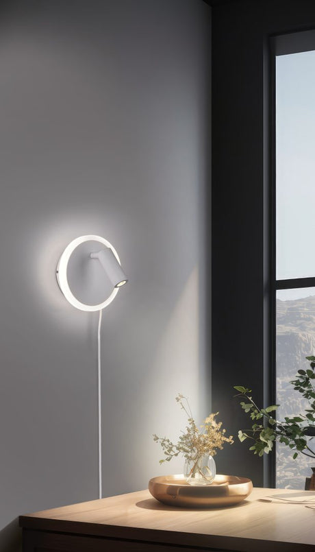 Aplique de pared Trio Jordan LED blanco mate 3000K regulable 229210231