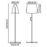 Faro LUANG Lámpara pie de salon negro/camel 23003-60