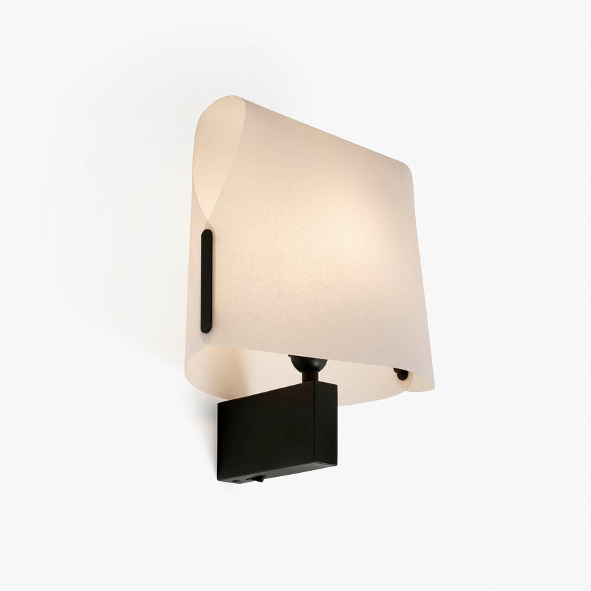 Faro LUANG Lámpara aplique negro/beige 23004-57