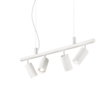 Lámpara colgante Ideal Lux Dynamite blanco 4 luces 112W Ø76cm 231372