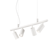Lámpara colgante Ideal Lux Dynamite blanco 4 luces 112W Ø76cm 231372