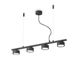 Lámpara colgante Ideal Lux Minor negro 4 luces 36W Ø75,5cm 235455