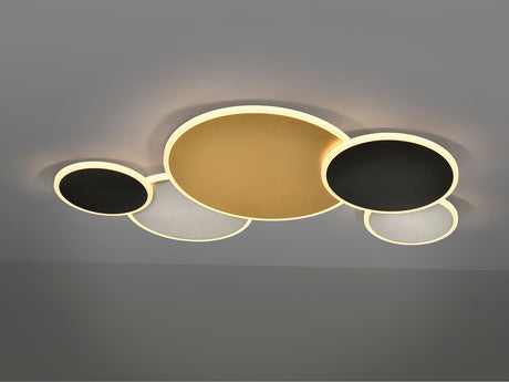 Plafón Schuller Umbra LED oro y negro 3000K 236322