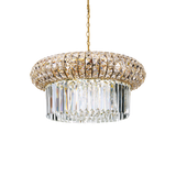 Lámpara colgante Ideal Lux Nabucco dorado cristal 12 luces 480W Ø60cm 237794