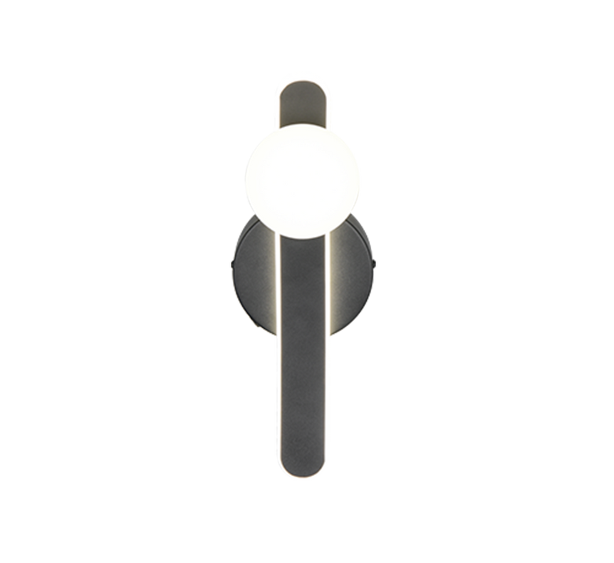Aplique de pared Trio Napoli LED negro mate 34,5cm 237970132