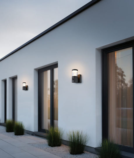 Aplique de exterior Trio Tagus LED antracita IP54 238569142