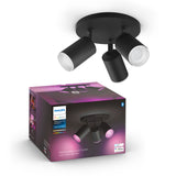 Philips Hue White and Color Ambiance Foco Fugato negro RGBW 4,2W 1200lm 8720169319332