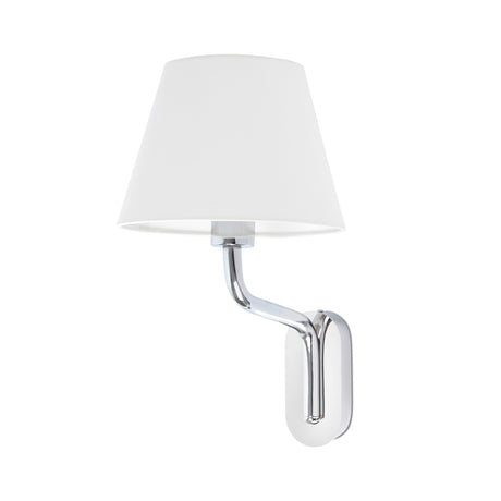 Lámpara de pared aplique Faro Eterna E27 cromo y blanco — ref. 24005-10 (1)