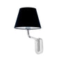 Lámpara de pared aplique Faro Eterna E27 cromo y negro 24005-12