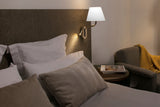 Lámpara de pared aplique Faro Eterna derecho con lector E27 LED cromo y blanco — ref. 24006-10 (2)