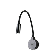 Lámpara de pared aplique Faro Pixie con lector LED negro mate 2700K 24016