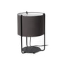 Lámpara de mesa Faro Drum E27 negro y gris 24020-32