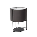 Lámpara de mesa Faro Drum E27 negro y gris 24020-32