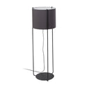 Lámpara de pie salón Faro Drum E27 Ø32cm negro y gris oscuro — ref. 24023-34 (1)