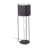 Lámpara de pie salón Faro Drum E27 Ø32cm negro y gris oscuro — ref. 24023-34 (1)