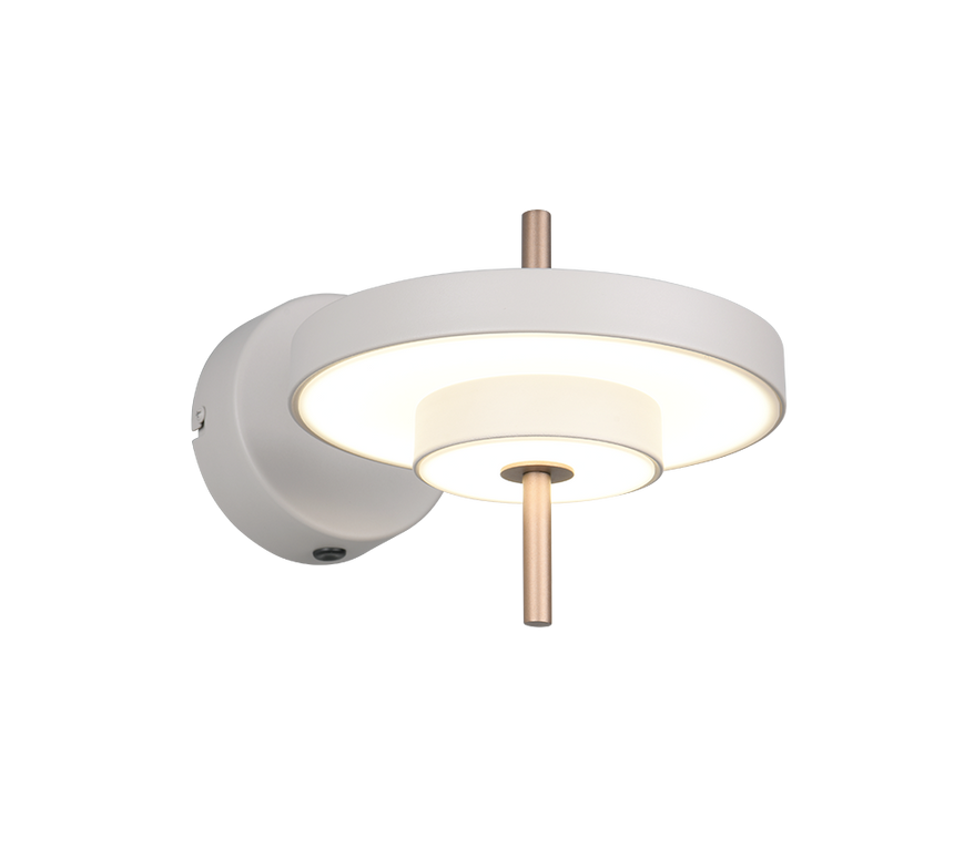 Aplique de pared Trio Keaton LED gris cálido 240270176
