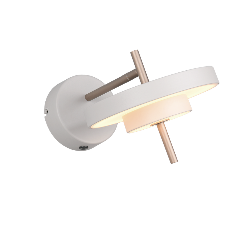 Aplique de pared Trio Keaton LED gris cálido 240270176