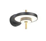 Aplique de pared Trio Keaton LED negro y dorado 240270180