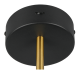 Aplique de pared Trio Keaton LED negro y dorado 240270180