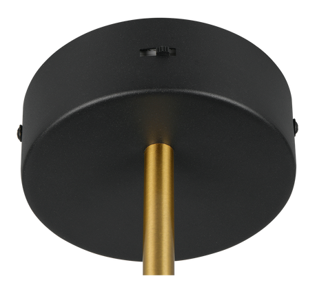 Aplique de pared Trio Keaton LED negro y dorado 240270180