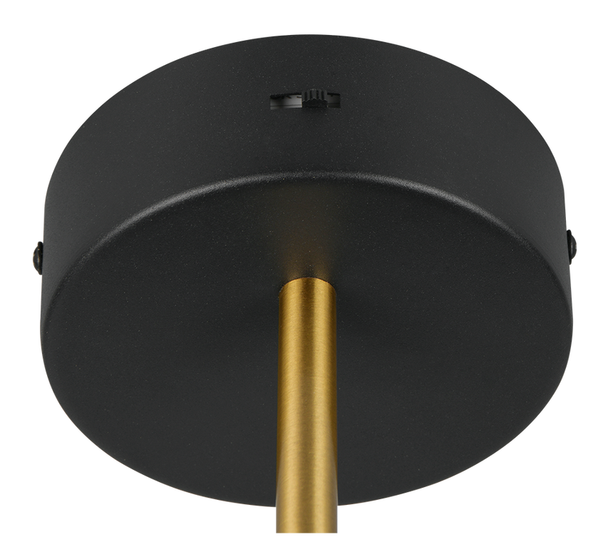 Aplique de pared Trio Keaton LED negro y dorado 240270180