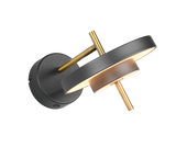 Aplique de pared Trio Keaton LED negro y dorado 240270180