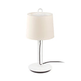 Lámpara de mesa Faro Montreal E27 blanco y beige — ref. 24034-05 (1)