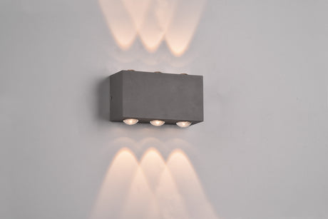 Aplique de exterior Trio Clyde LED antracita 3000K regulable IP54 240760142